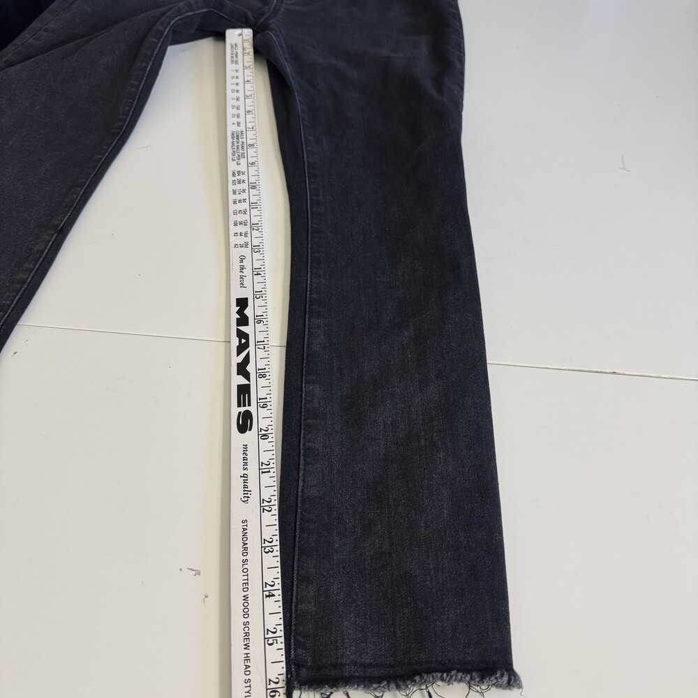 Maternity Black Cropped Ankle Jeans with Over-Belly Panel - Picture 10 of 10